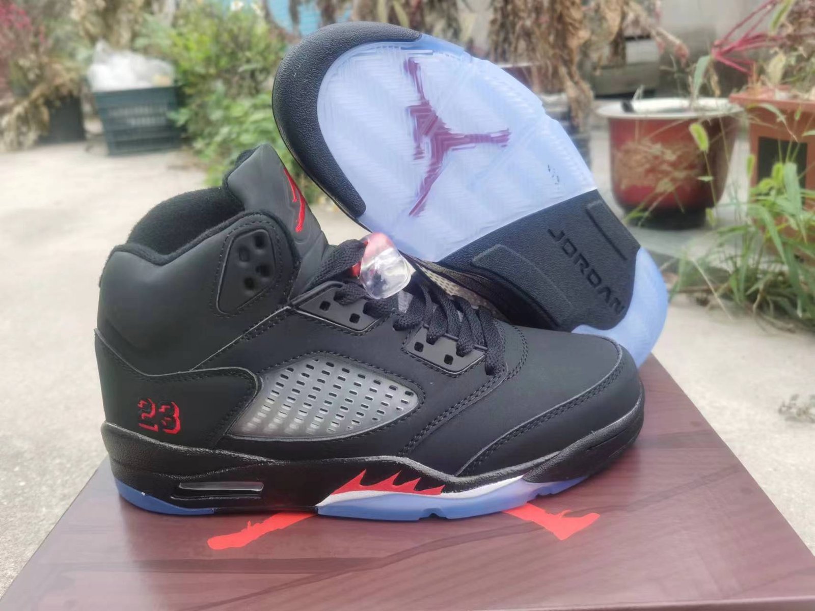 Jordan 5 Black and Red - Image 3