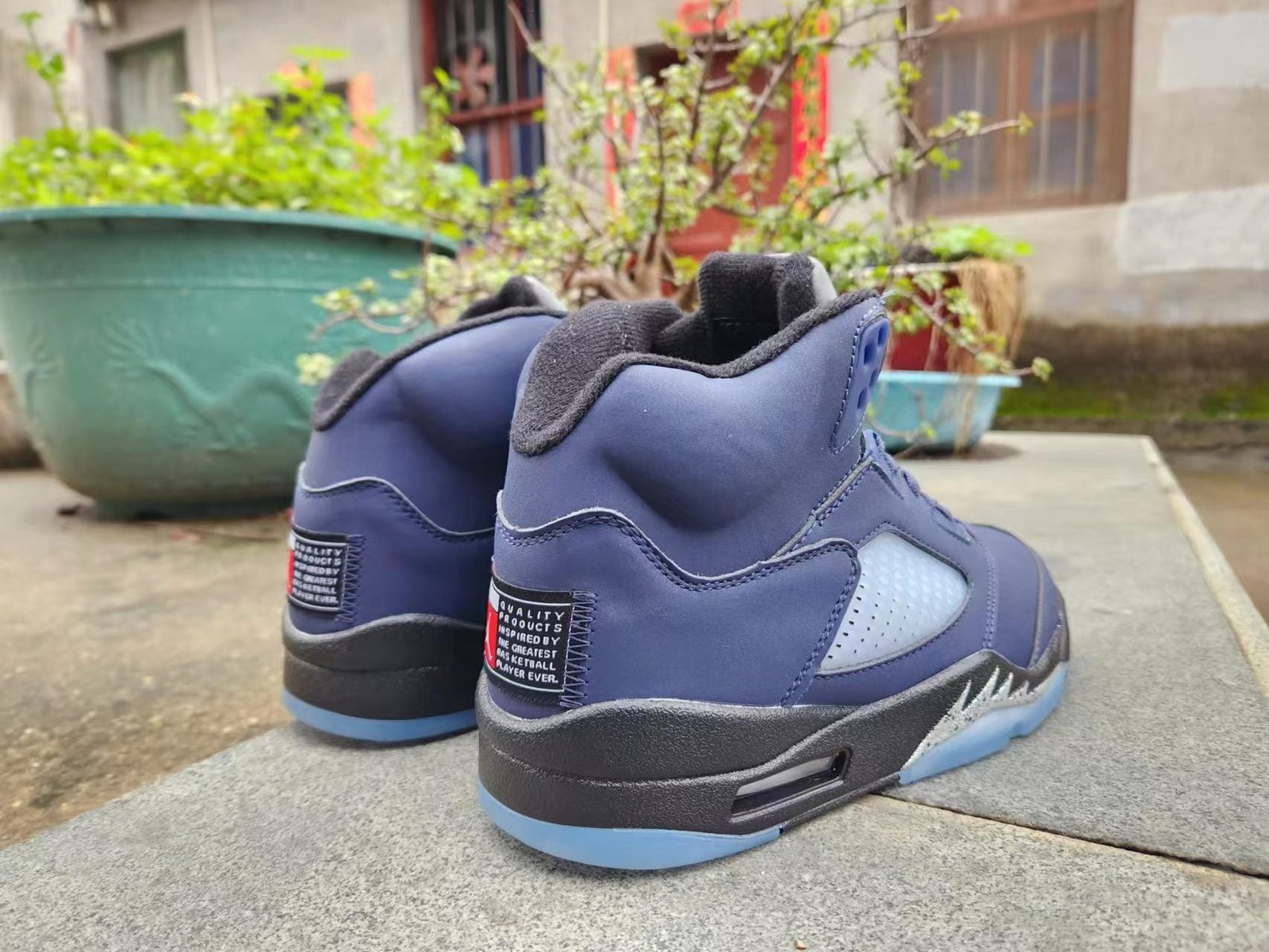 Jordan 5 blue and black - Image 4