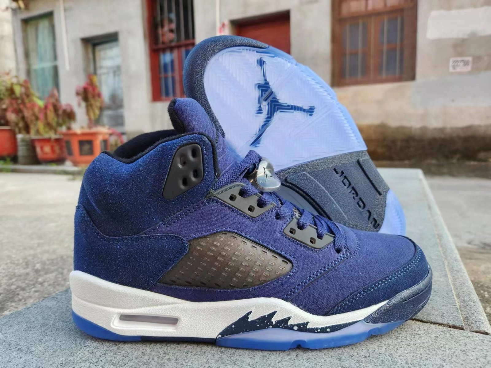 Jordan 5 blue and white - Image 3