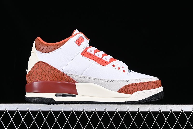 AIR JORDAN 3 RETRO GS MARS STONE WHITE/BLACK/MARS STONE/TEAM ORANGE - Image 3