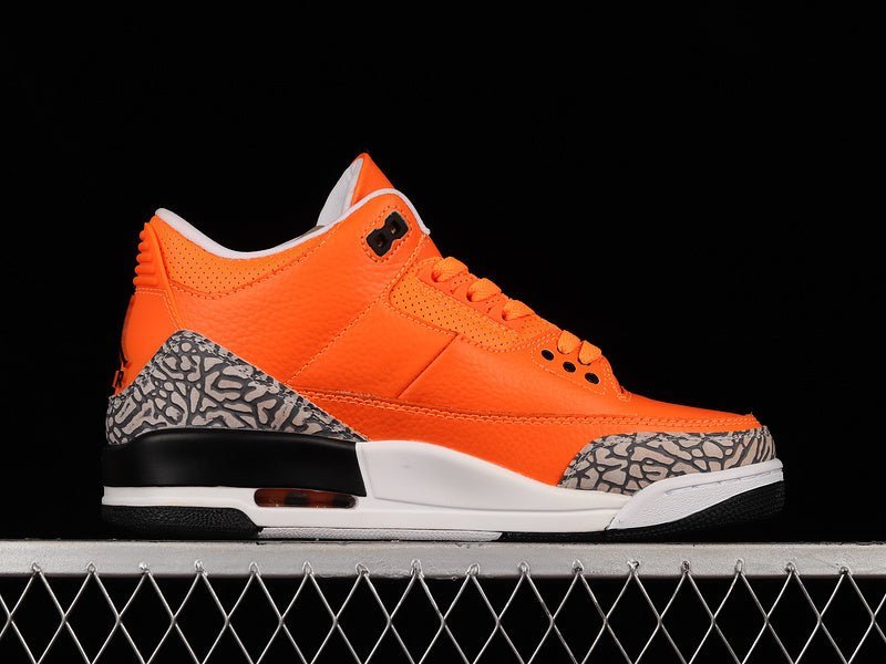 AIR JORDAN 3 RETRO ORANGE/WHITE/BLACK - Image 3
