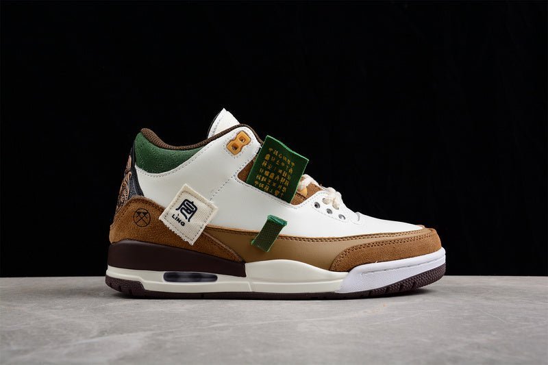 AIR JORDAN 3 SE WHITE/DARK BROWN-GREEN - Image 3