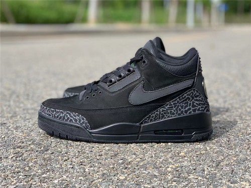 AIR JORDAN 3 TINKER BLACK CAT BLACK/BLACK/BLACK - Image 5