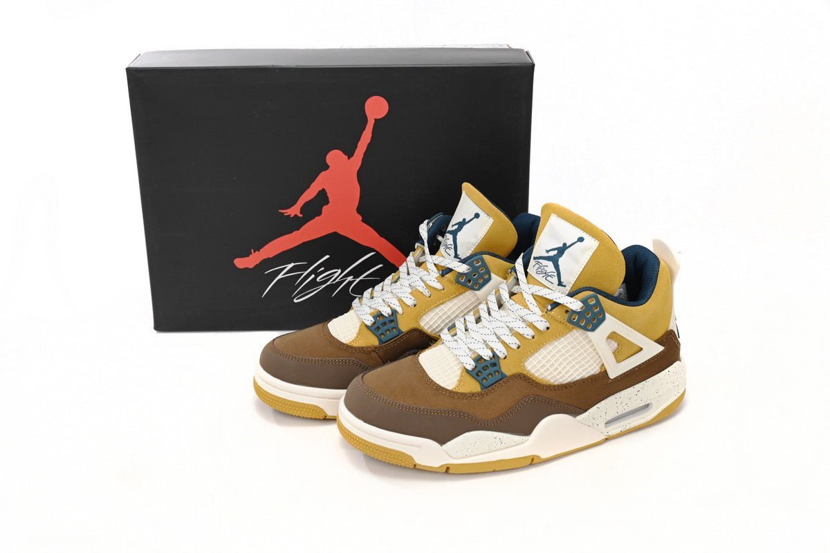 Air Jordan 4 Cacao Wow Brown White - Image 3