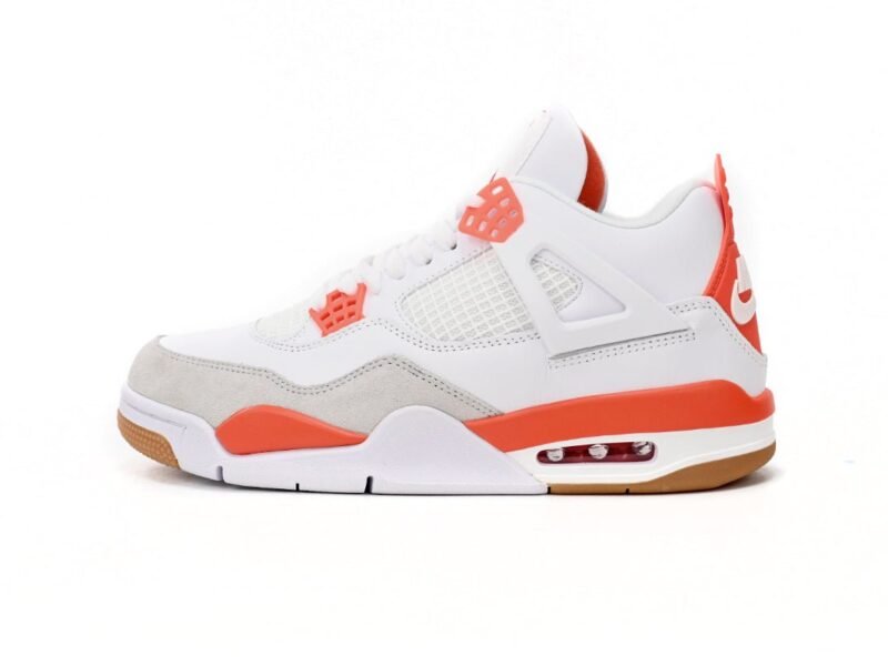 Air Jordan 4 White Orange