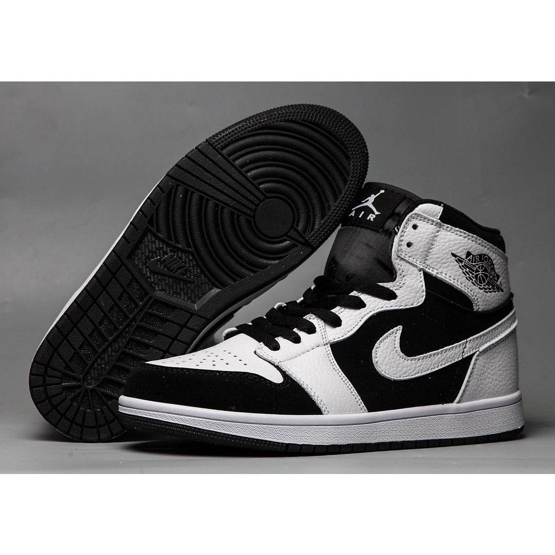 JORDAN 1 MID x WHITE BLACK - Image 3