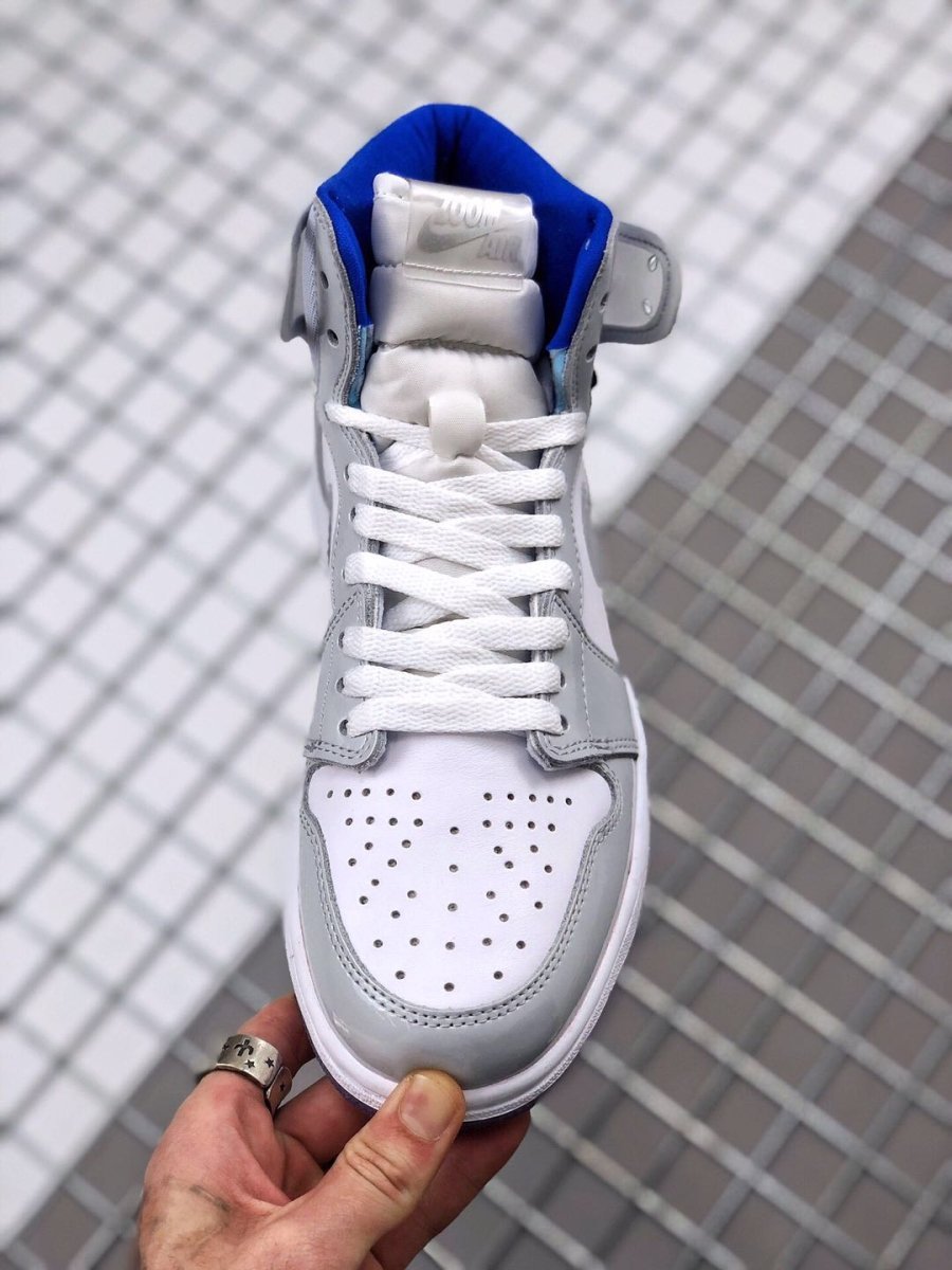 JORDAN 1 RETRO HIGH x ZOOM WHITE RACER BLUE - Image 5