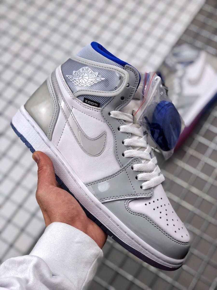 JORDAN 1 RETRO HIGH x ZOOM WHITE RACER BLUE - Image 7