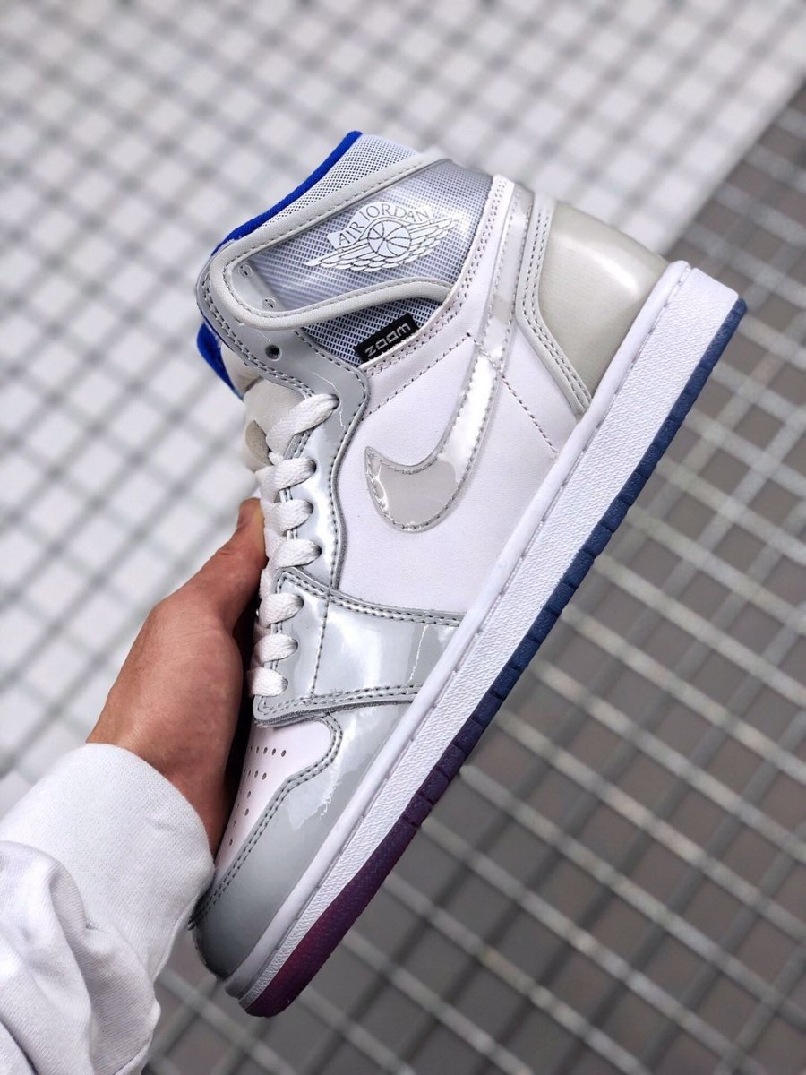 JORDAN 1 RETRO HIGH x ZOOM WHITE RACER BLUE - Image 3
