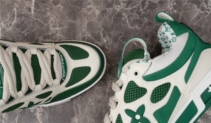 LOUIS VUITTON LV SKATE SNEAKER GREEN WHITE - Image 6