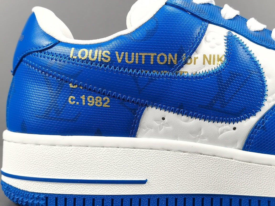 NIKE AIR FORCE 1 x LOUIS VUITTON BLUE/WHITE - Image 11