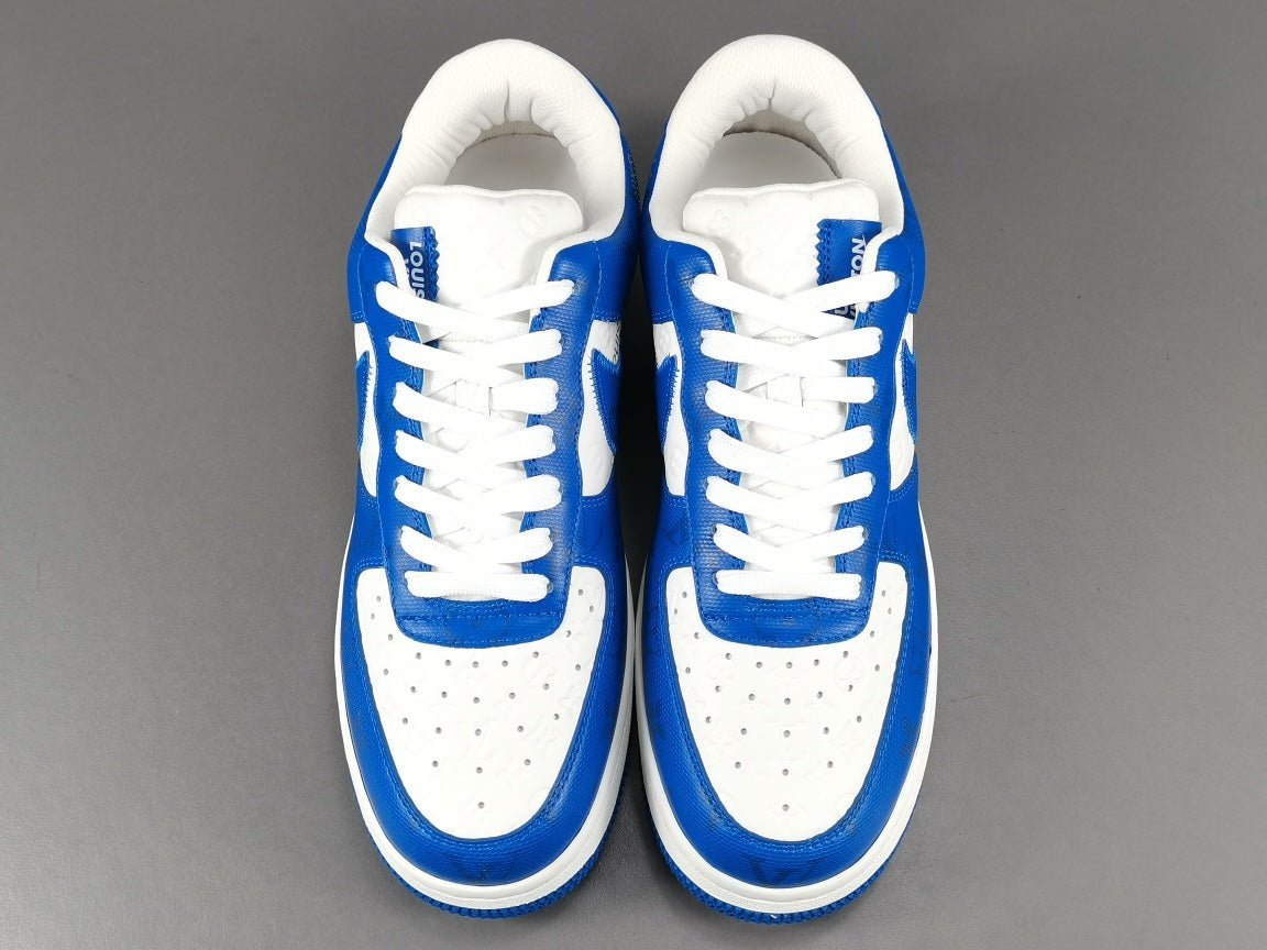 NIKE AIR FORCE 1 x LOUIS VUITTON BLUE/WHITE - Image 9